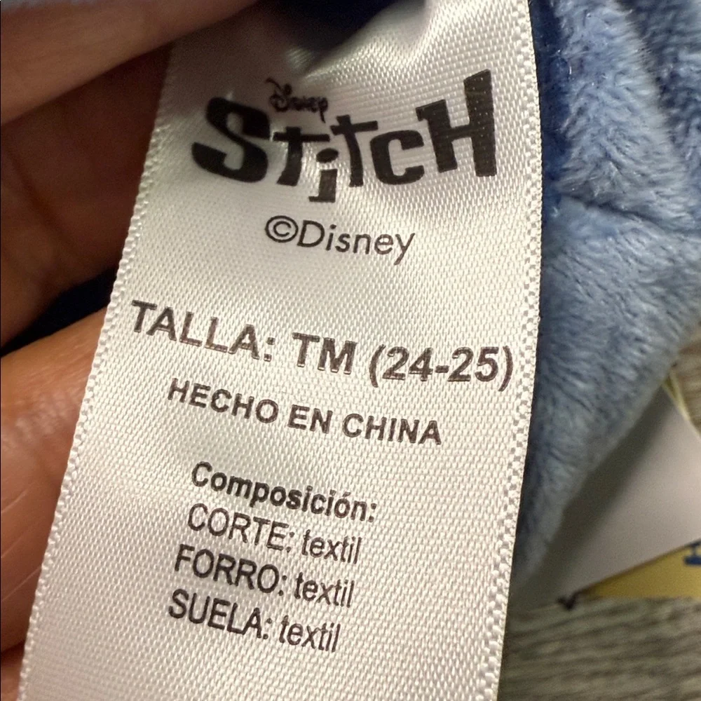 Disney Stitch Blue Character Kids Slippers